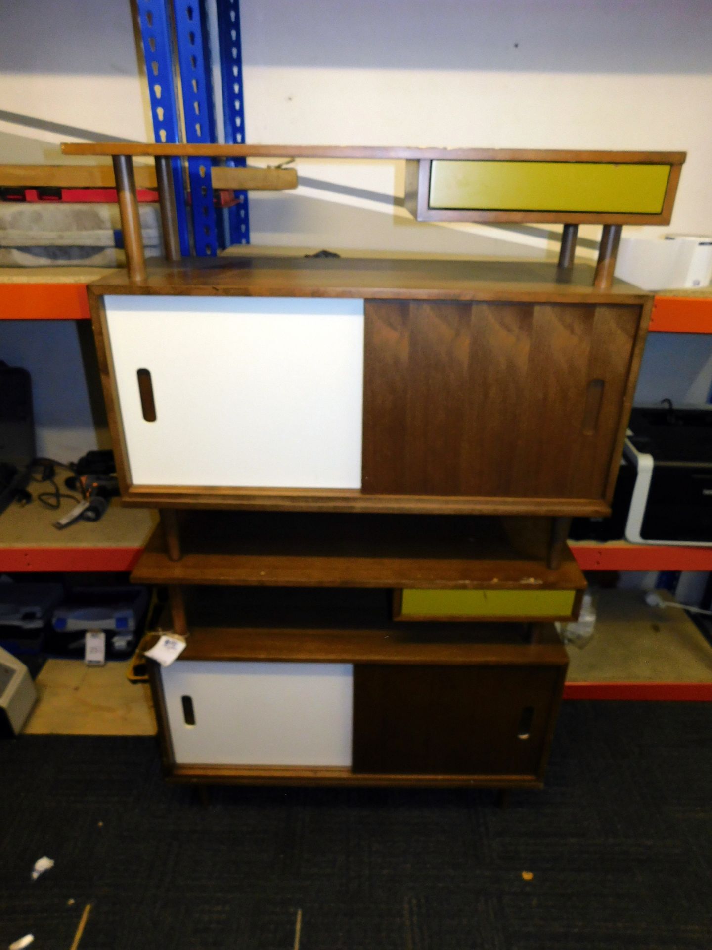 2 American Walnut Cabinets (Marked) (Located Upminster – See General Notes for Full Address)