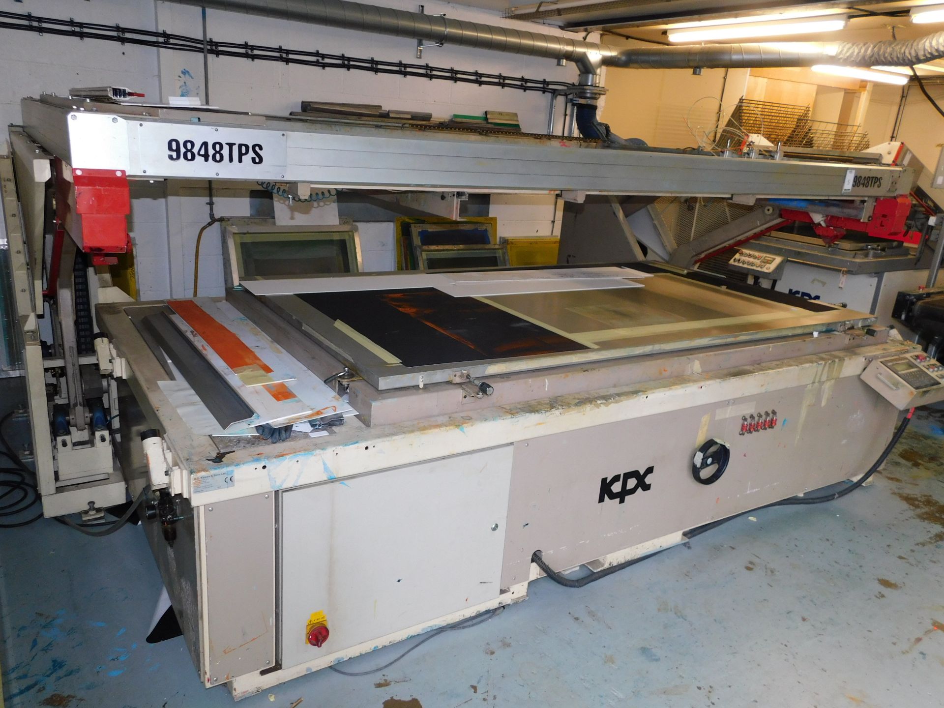 KPX 9848TPS Screen Printer, Approx. 2000mm X 1200mm (1999) (Located Northampton – See General - Image 3 of 10