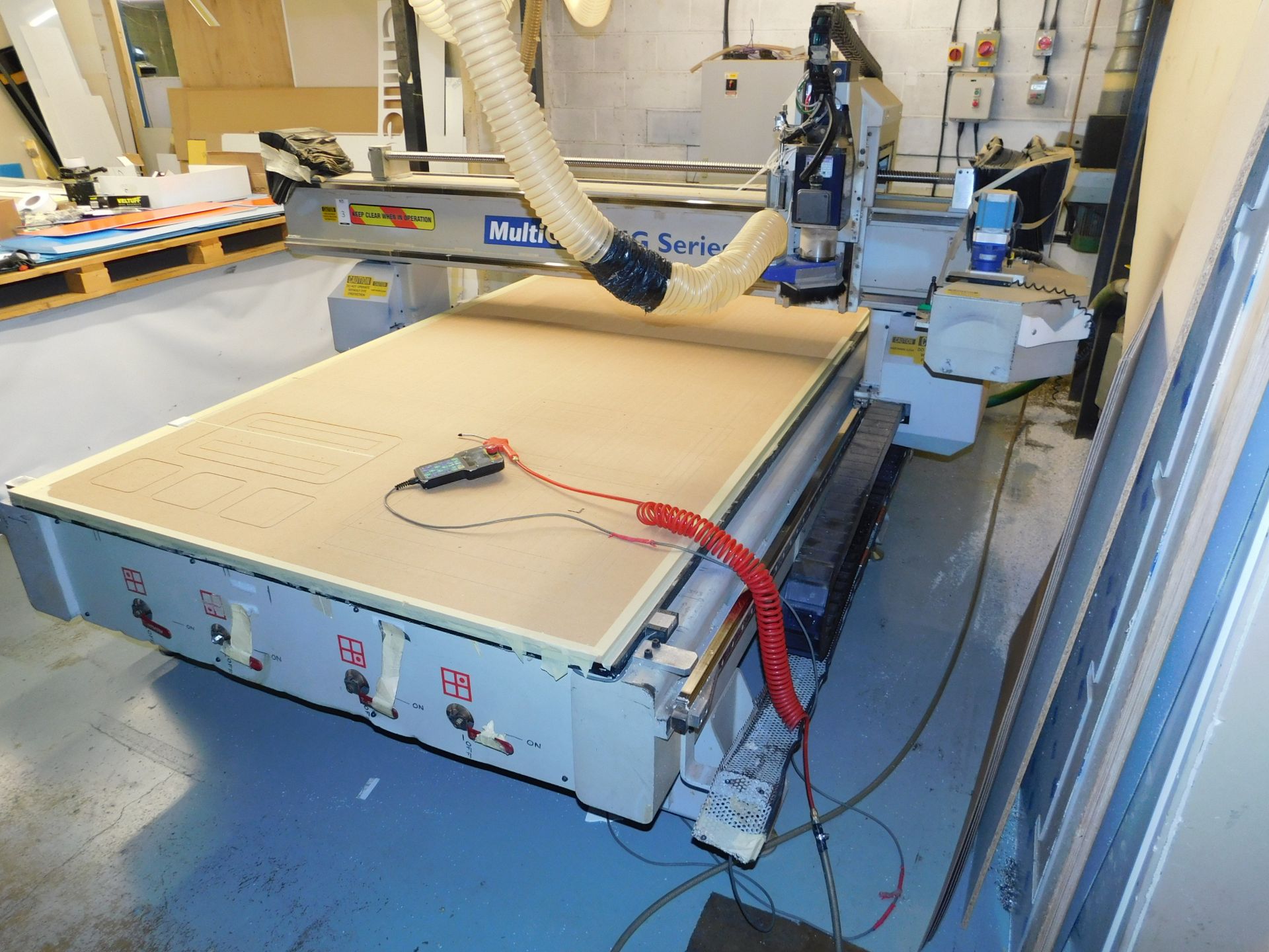 Multicam MG Series Bed Router. Serial Number MG204-03319 (2004) With Rietschle Thomas Vacuum Pump, 8 - Bild 10 aus 18