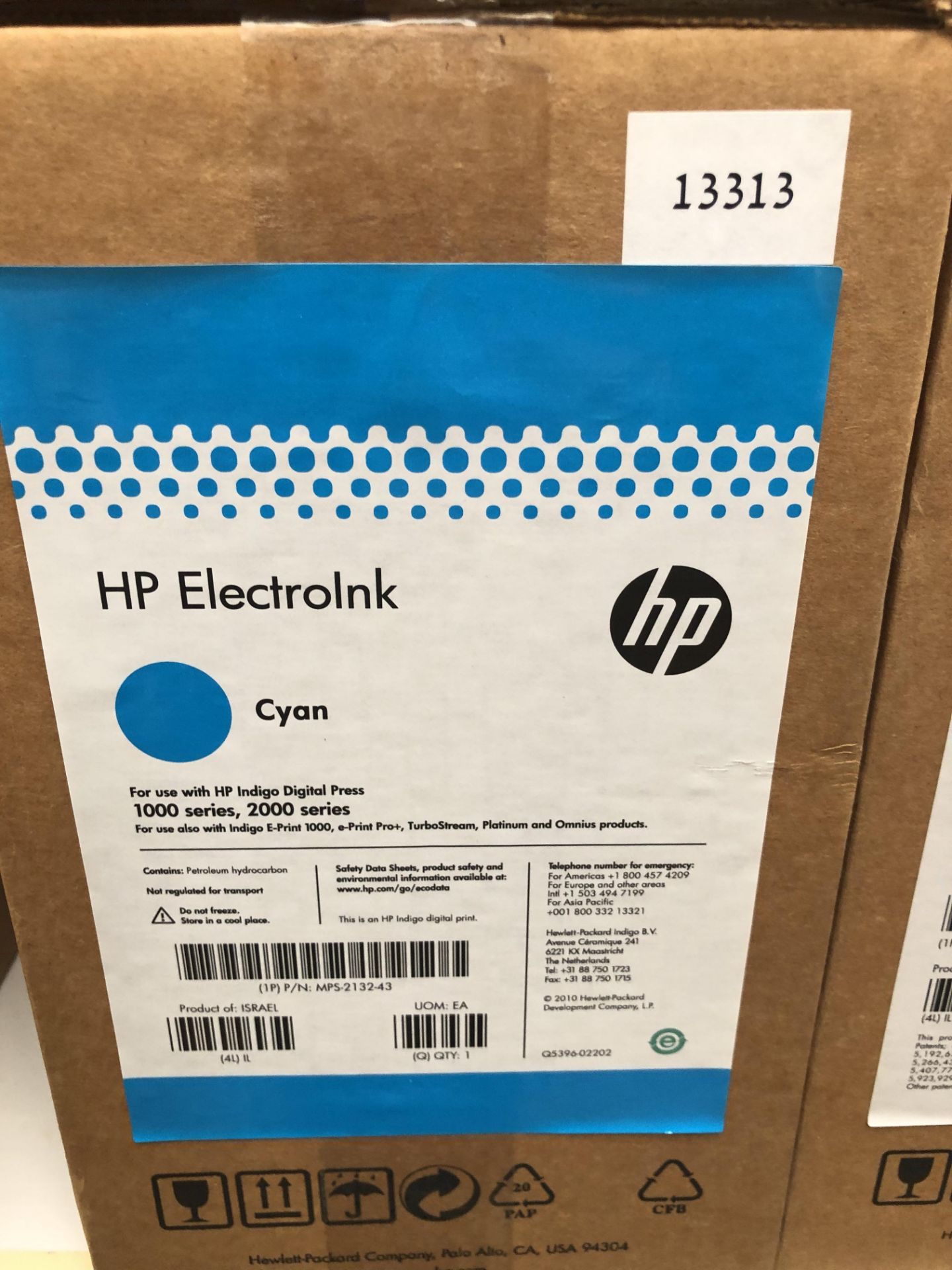 50 Cans of HP ElectroInk Cyan to suit HP Indigo Digital Press 1000 & 2000 Series (to 5 boxes) ( - Bild 2 aus 2