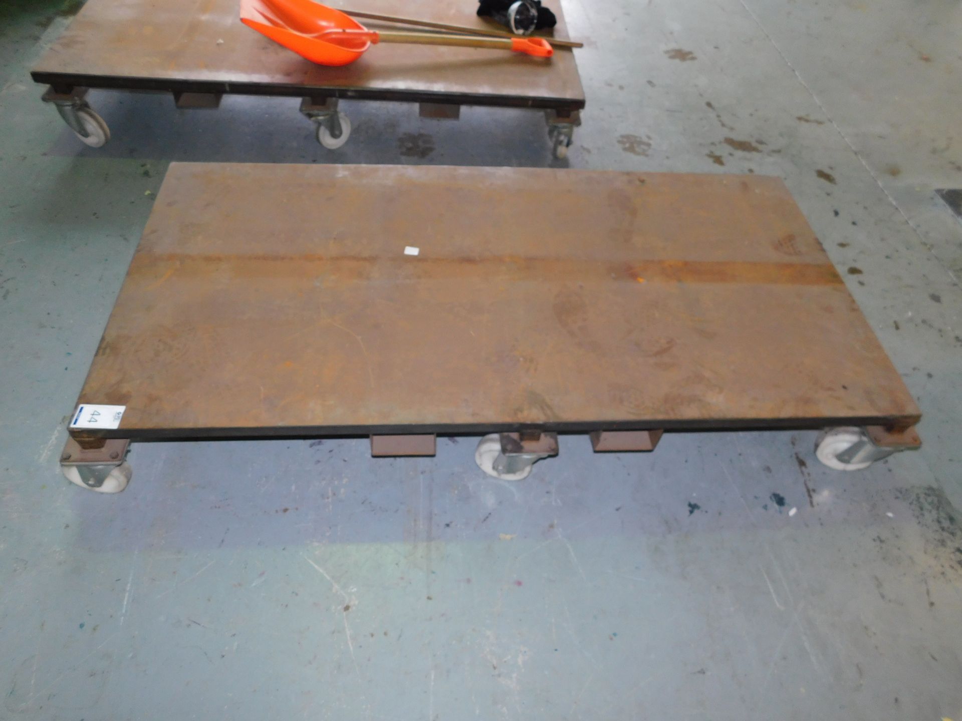 4 Fabricated Heavy Duty Trollies With Fork Slots (1 Located On Mezzanine) (Located Northampton – See - Image 2 of 3