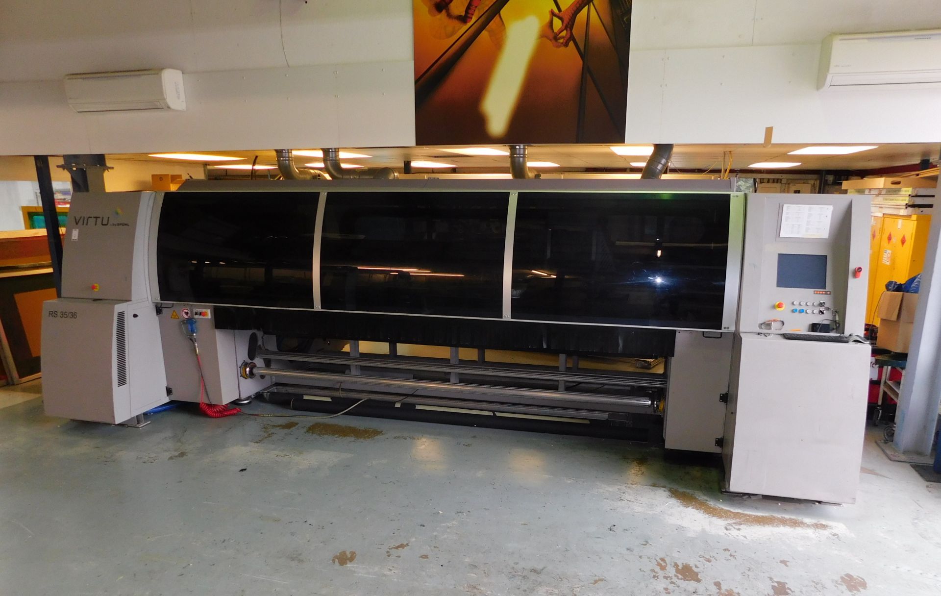 Spuhl Virtu RS35/36 (35/48) 3500mm Media Width Flatbed UV Printer, Serial Number 10415063 (2008) - Image 2 of 32