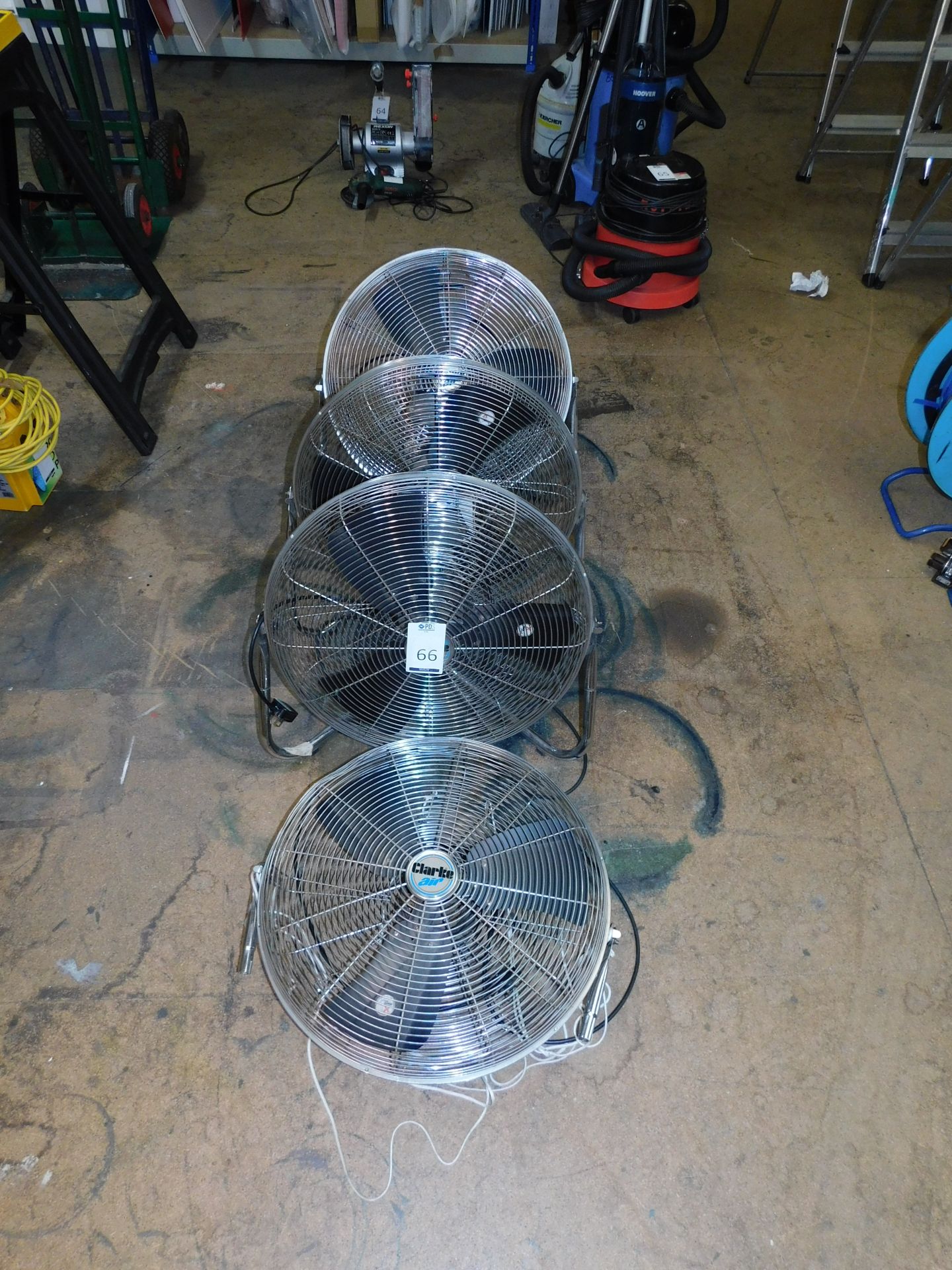 4 Various Floor Standing Fans (1 Missing Stand) (Located Northampton – See General Notes for Full