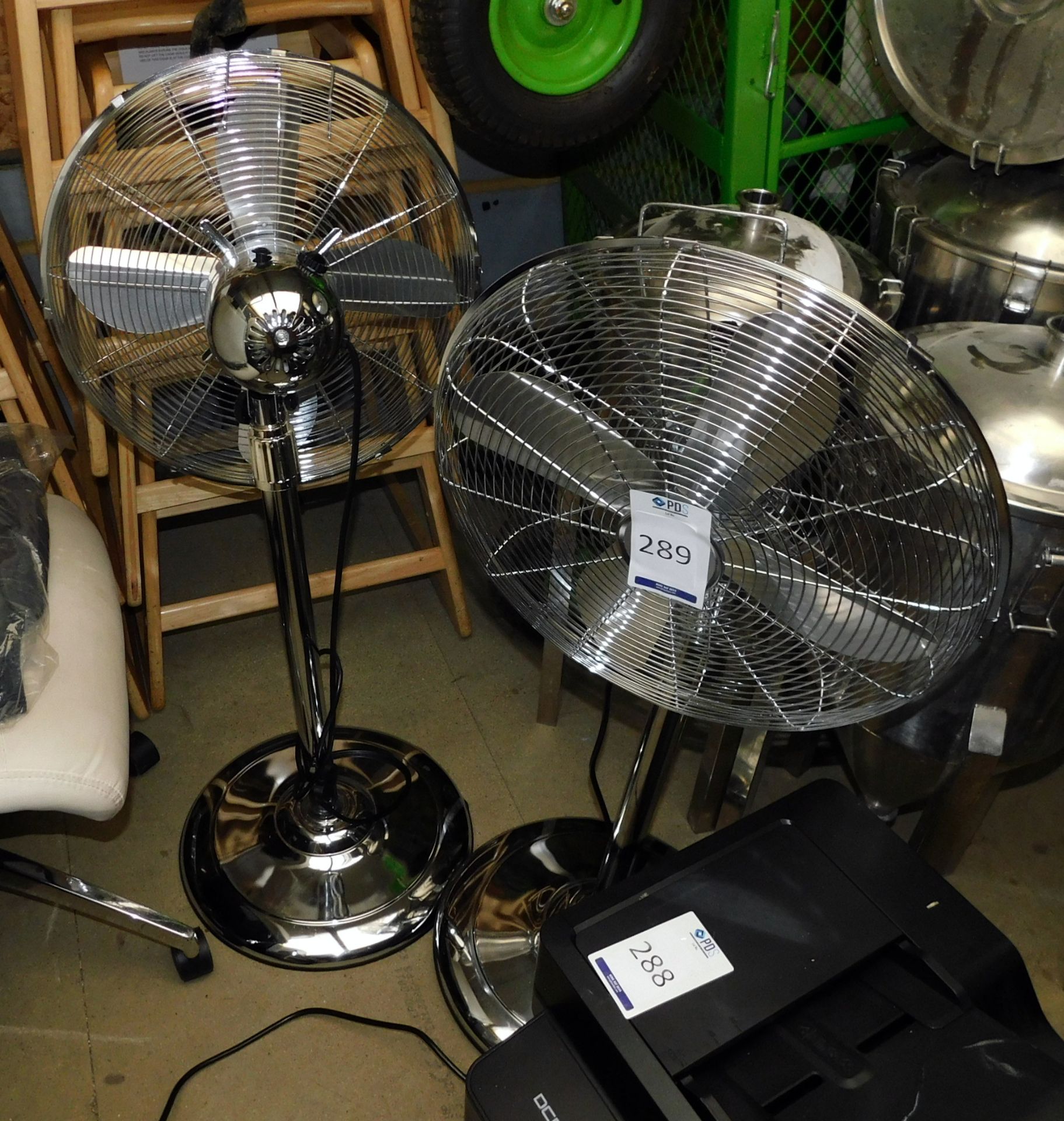 2 Pedestal Fans (Located Upminster – See General Notes for Full Address)