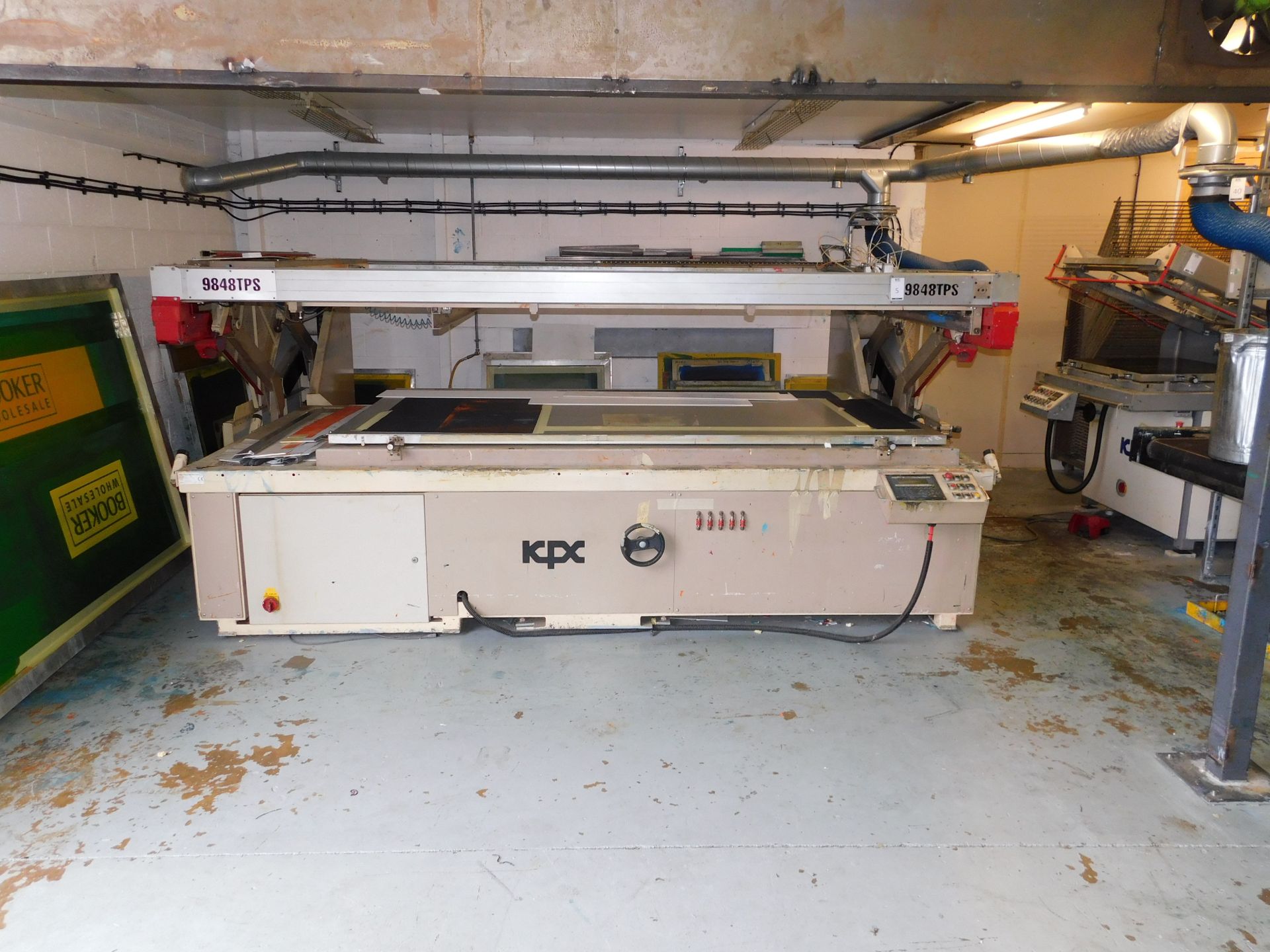 KPX 9848TPS Screen Printer, Approx. 2000mm X 1200mm (1999) (Located Northampton – See General - Bild 10 aus 10