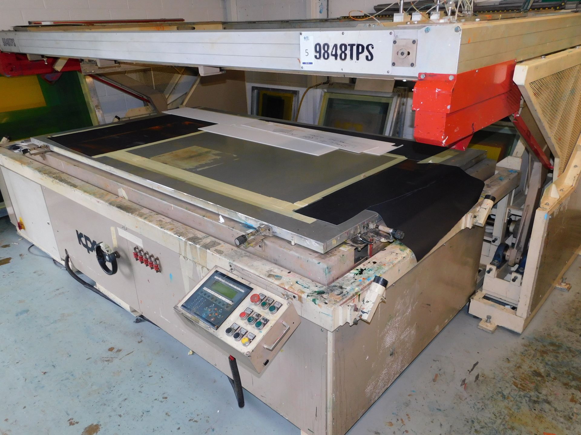 KPX 9848TPS Screen Printer, Approx. 2000mm X 1200mm (1999) (Located Northampton – See General - Bild 4 aus 10