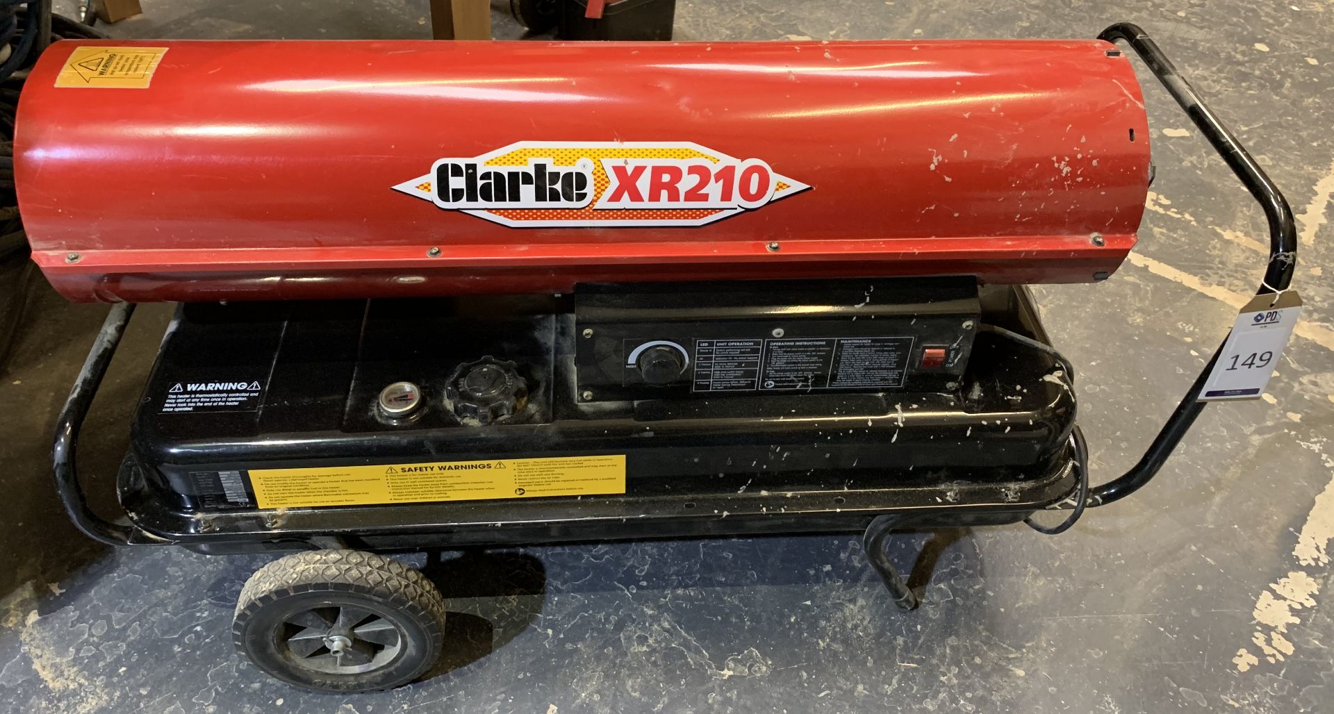 Clarke XR210 Diesel/Paraffin Space Heater (Located Sittingbourne – Please see General Notes for Full