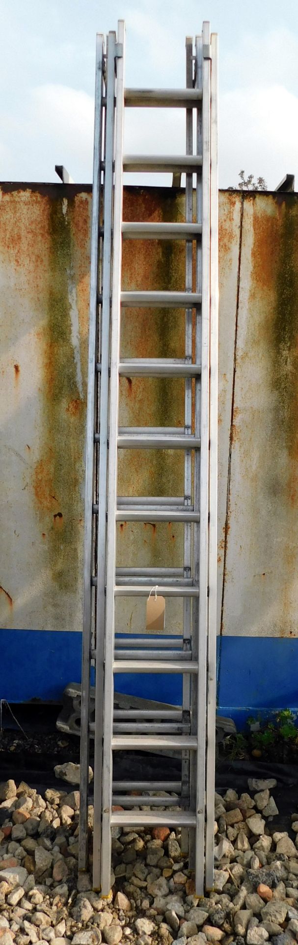 2 22-Rung Double Extension Aluminium Ladders (Located Upminster – See General Notes for Full - Image 2 of 2