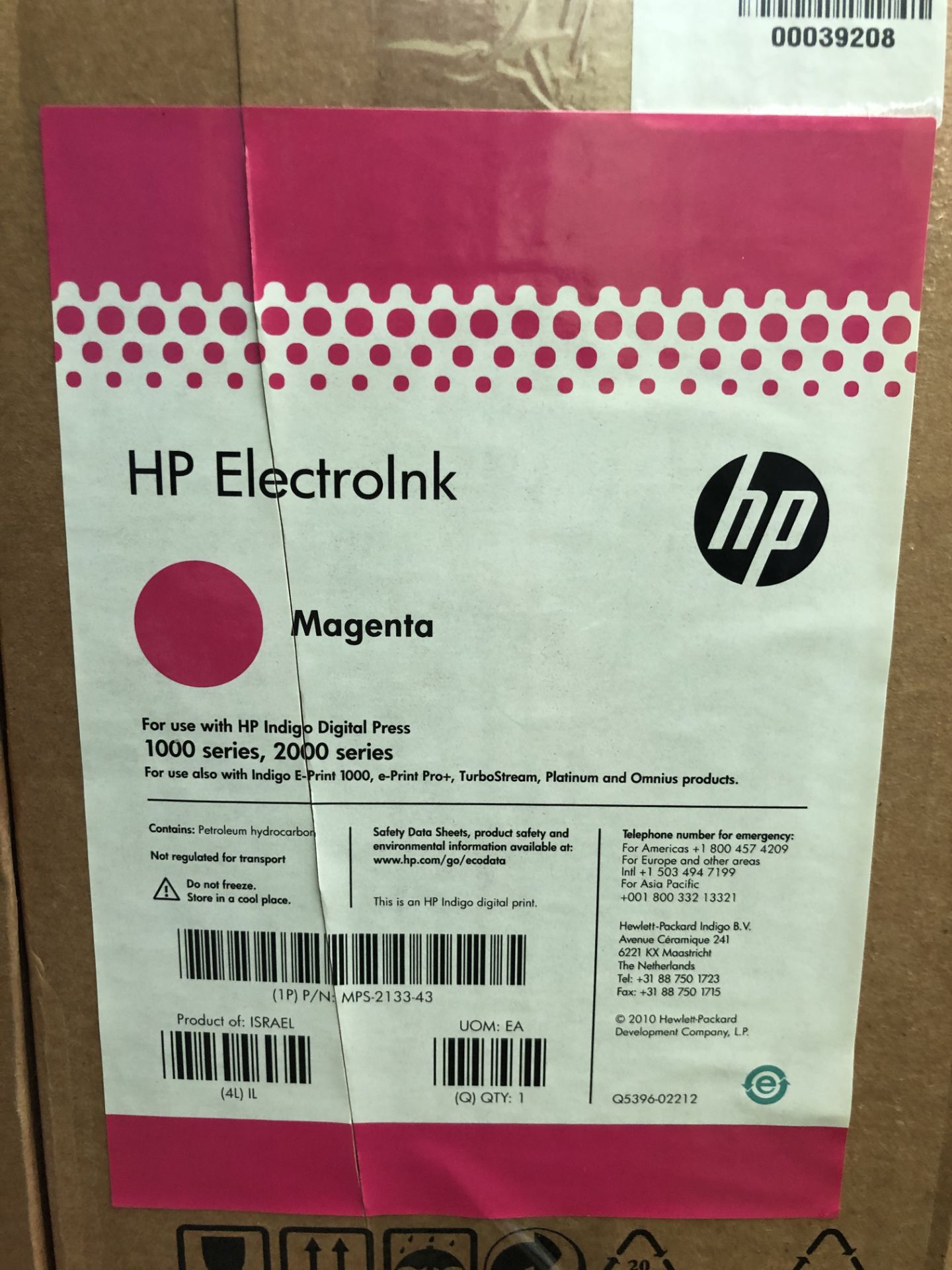 50 Cans of HP ElectroInk Magenta to suit HP Indigo Digital Press 1000 & 2000 Series (to 5 boxes) ( - Bild 2 aus 2