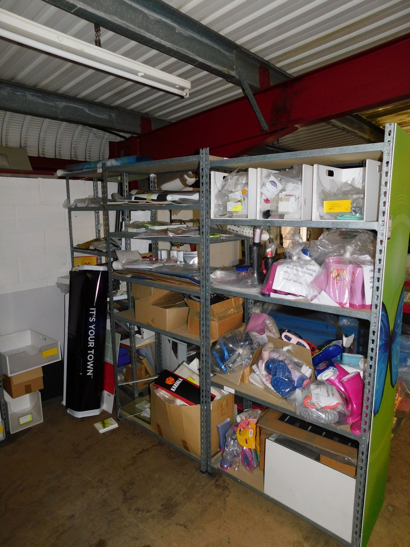 17 Bays Of Lightweight Shelving (Contents Not Included) (Located Northampton – See General Notes for