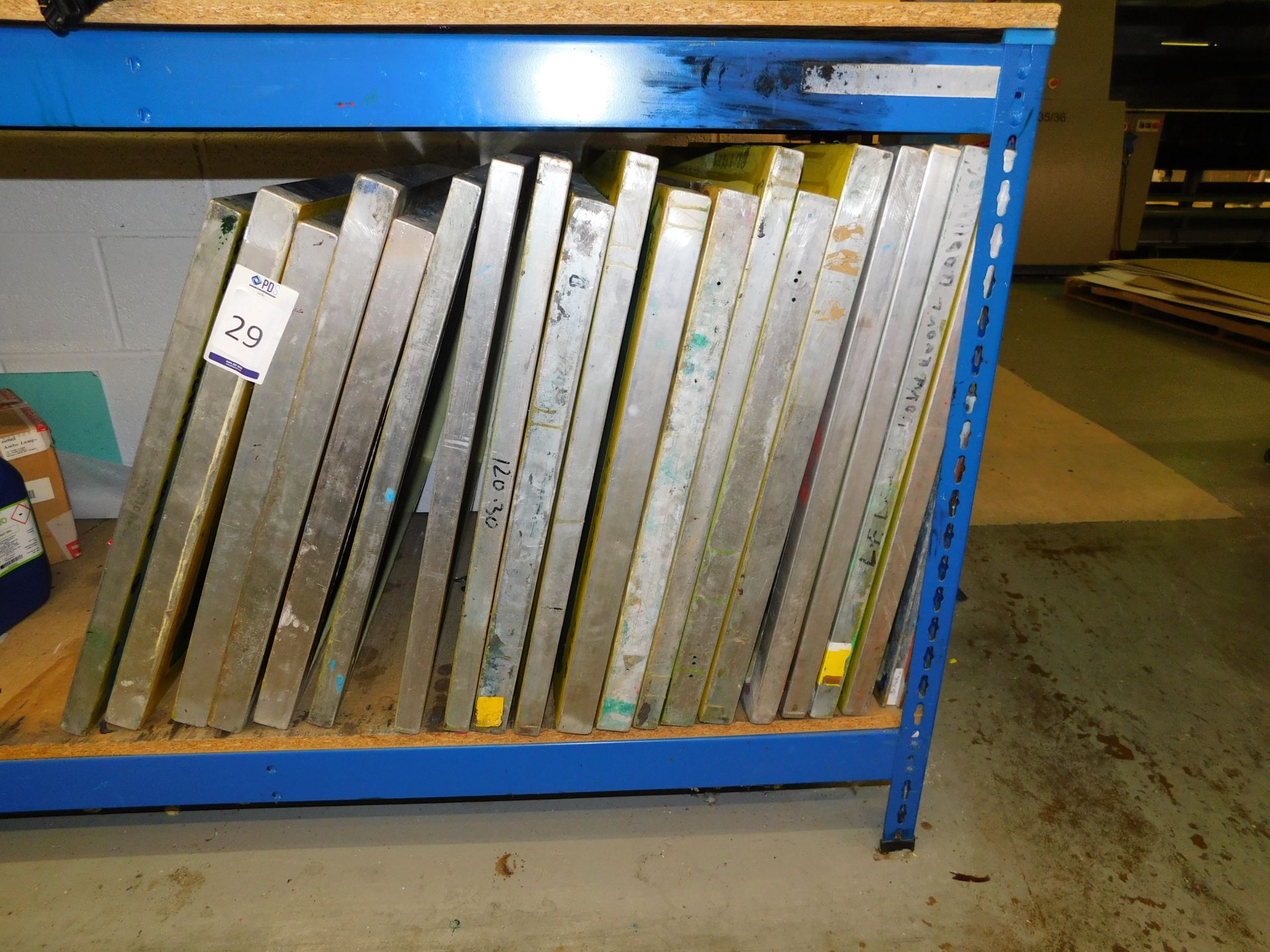 19 Aluminium Framed Screen Print Plates (Located Northampton – See General Notes for Full Address)