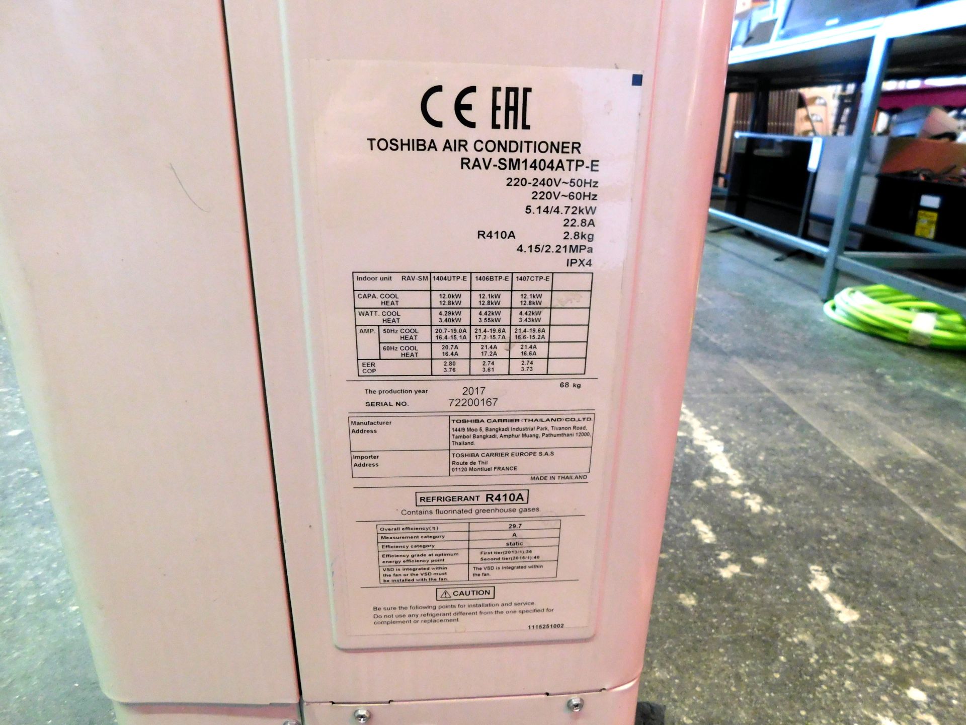 Toshiba Digital Inverter Air Conditioning System RAV-SM1404ATP-E (2017) with Toshiba Ceiling - Bild 2 aus 3