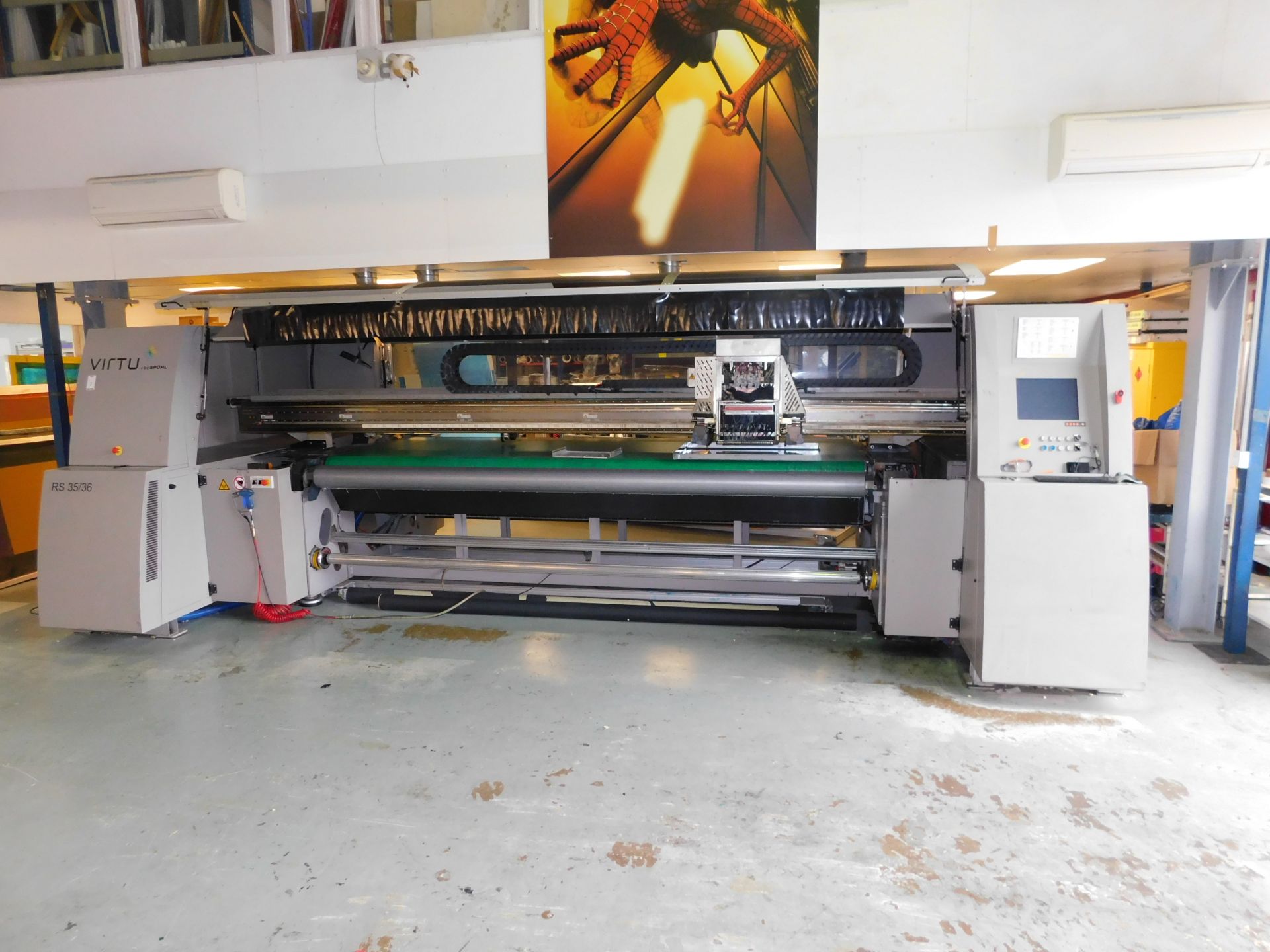 Spuhl Virtu RS35/36 (35/48) 3500mm Media Width Flatbed UV Printer, Serial Number 10415063 (2008) - Image 4 of 32