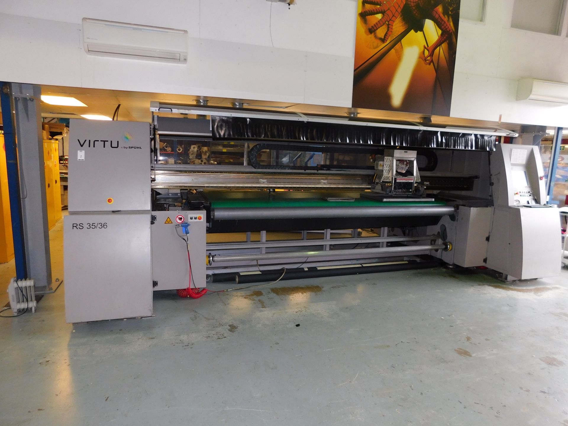 Spuhl Virtu RS35/36 (35/48) 3500mm Media Width Flatbed UV Printer, Serial Number 10415063 (2008) - Image 7 of 32