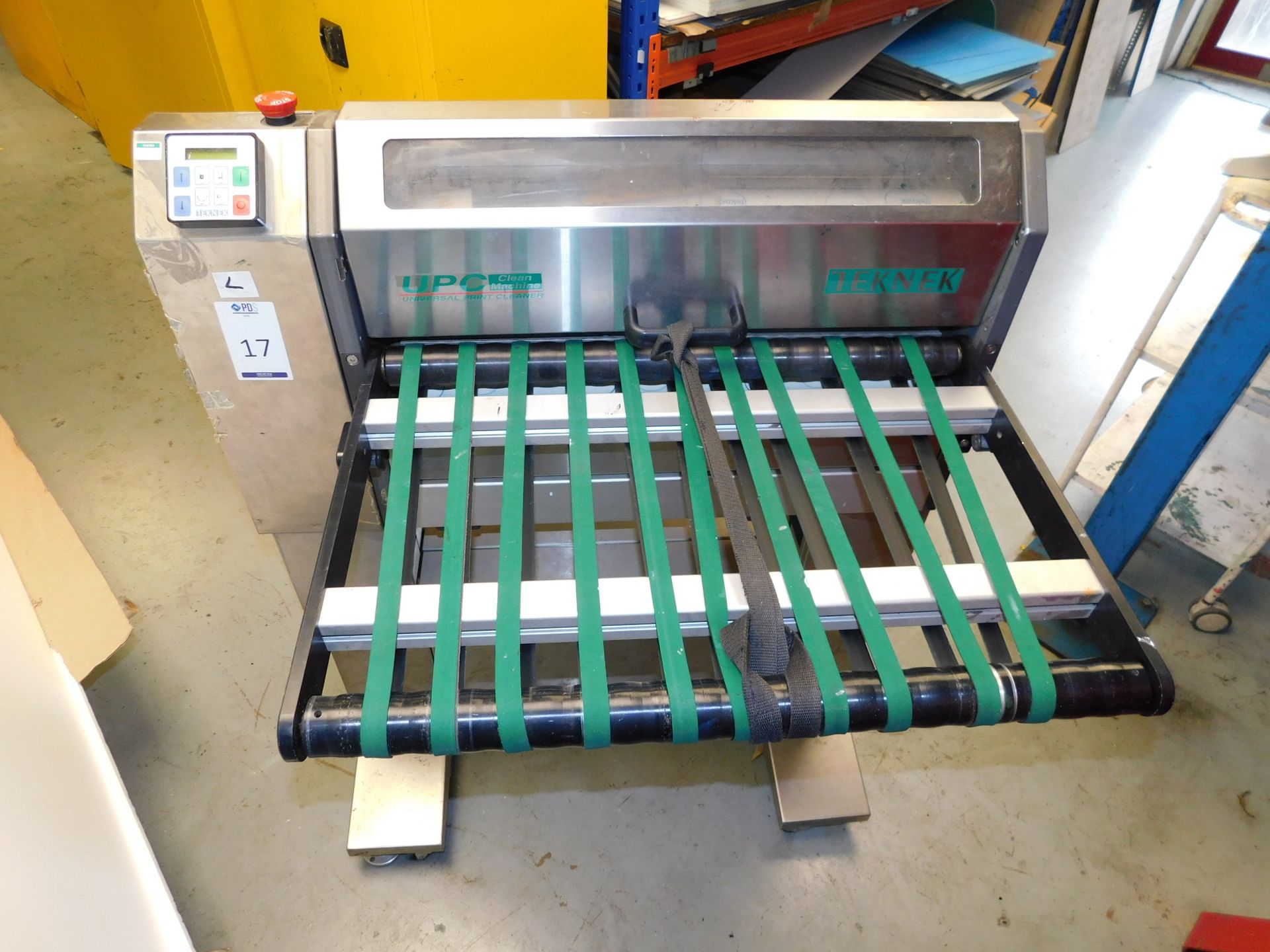 UPC Teknek 06000F3/230/50 Mobile Universal Print Cleaning Unit (2000), S/N 8748. (Located
