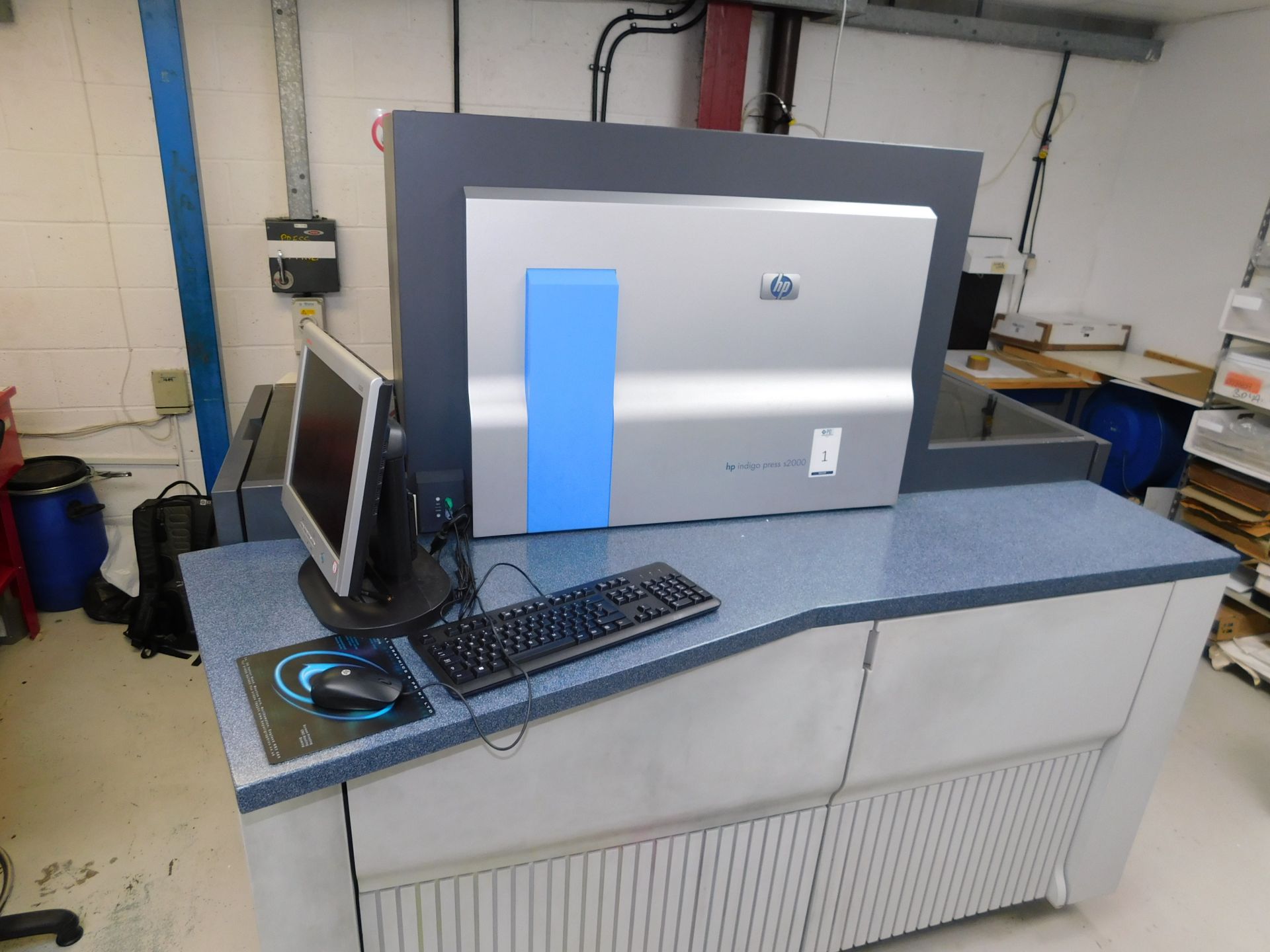 HP Indigo Press S2000 Digital Press, Serial Number IL- 11200837 (2004) With Integrated RIP PC (