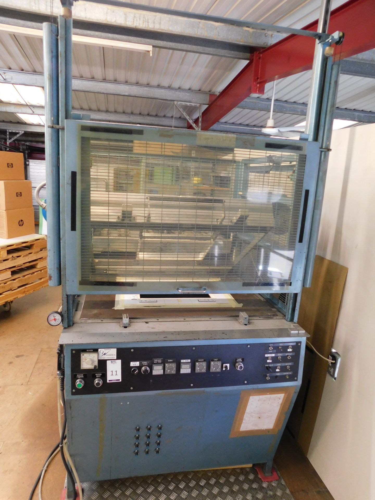 Schumaker 40305M Vacuum Forming Machine With Meech Static Elimination Unit (Located Mezzanine) (