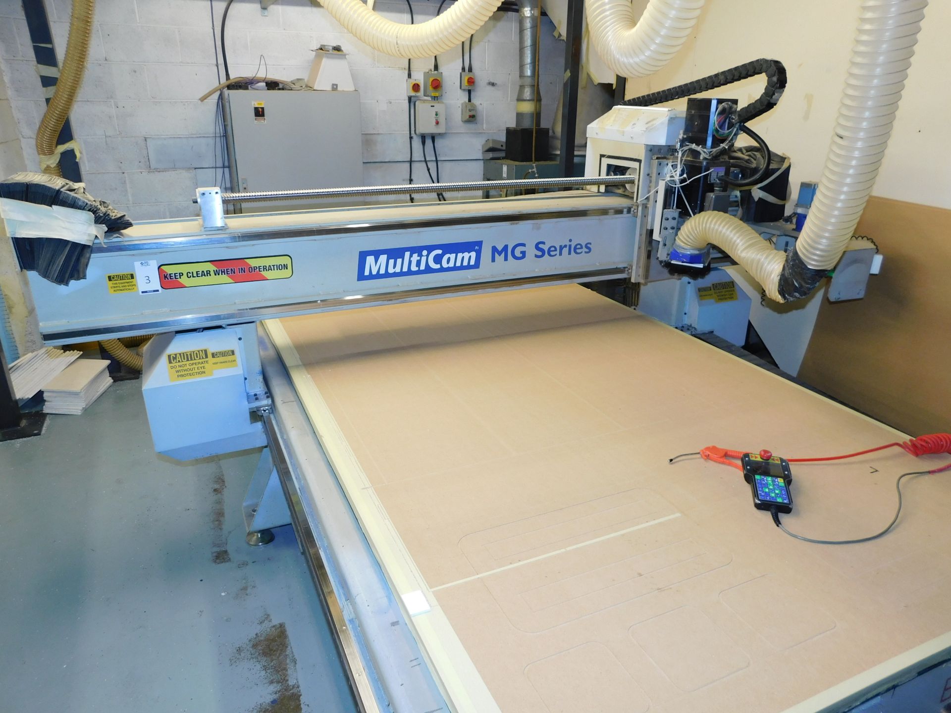 Multicam MG Series Bed Router. Serial Number MG204-03319 (2004) With Rietschle Thomas Vacuum Pump, 8 - Bild 16 aus 18