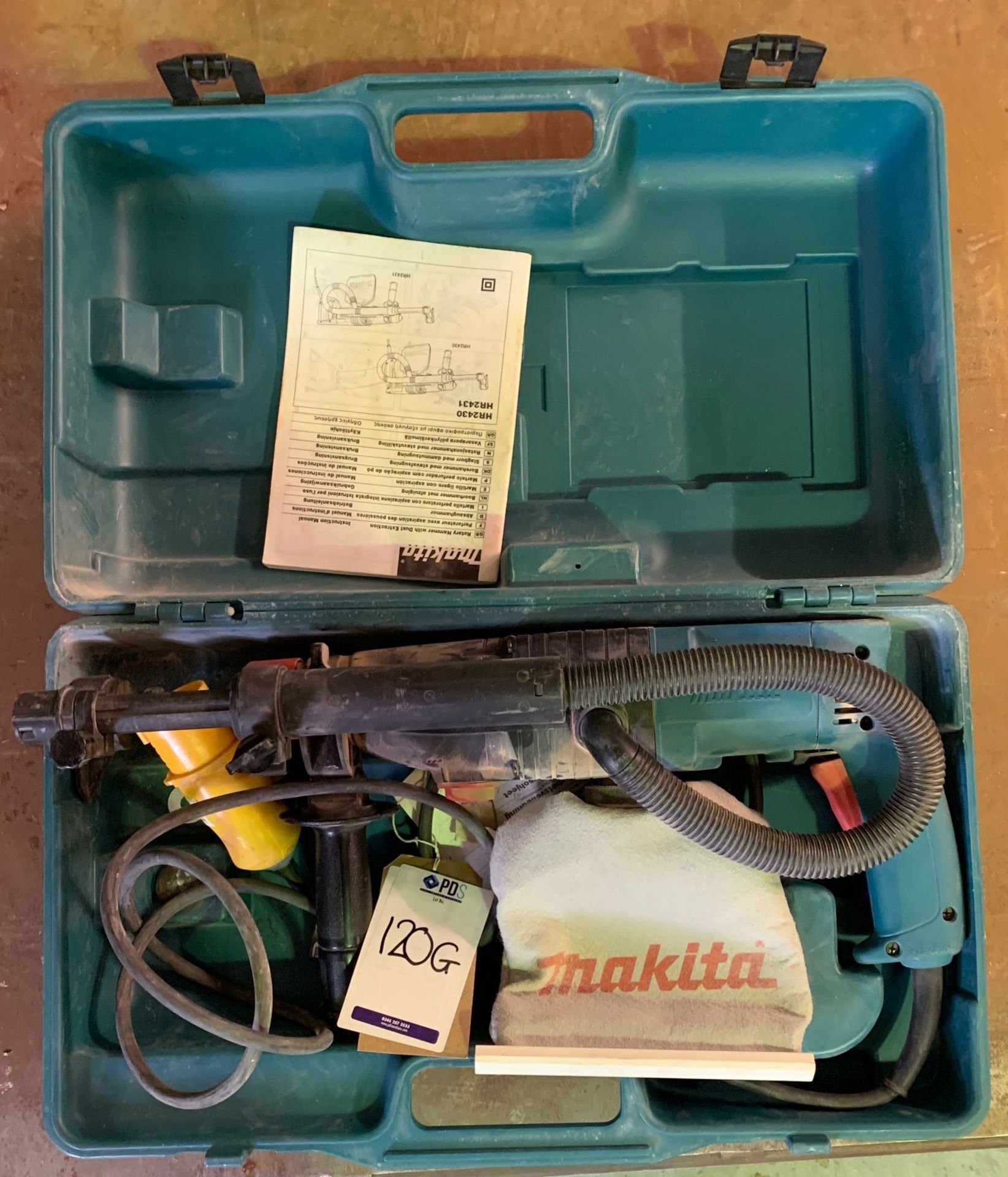 Makita HR2430 Hammer Drill, 110v (Located Northampton – See General Notes for Full Address)