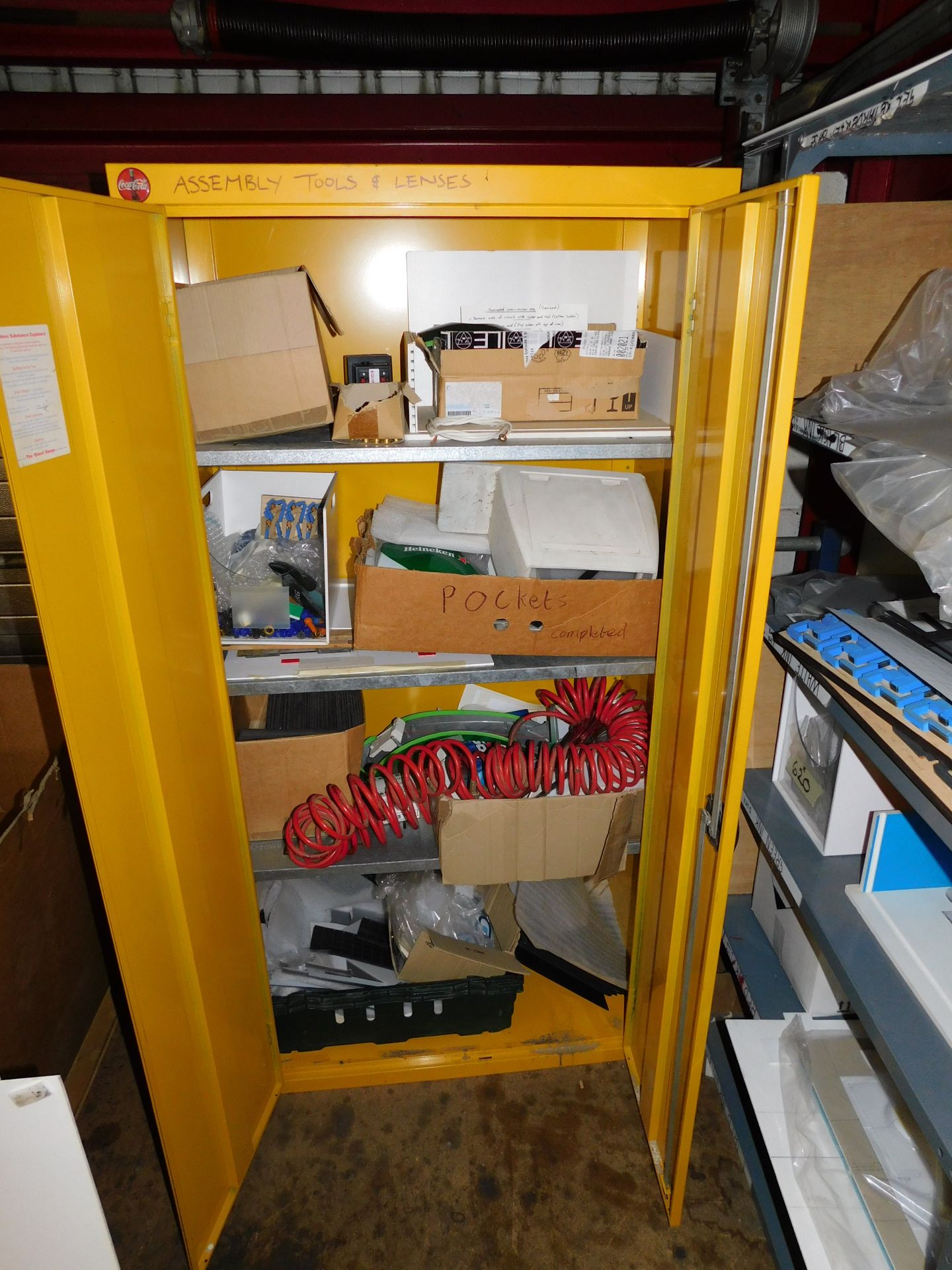 Fire Resistant Double Door Cabinet & Contents of Assorted Consumables (Located Northampton – See - Bild 2 aus 2