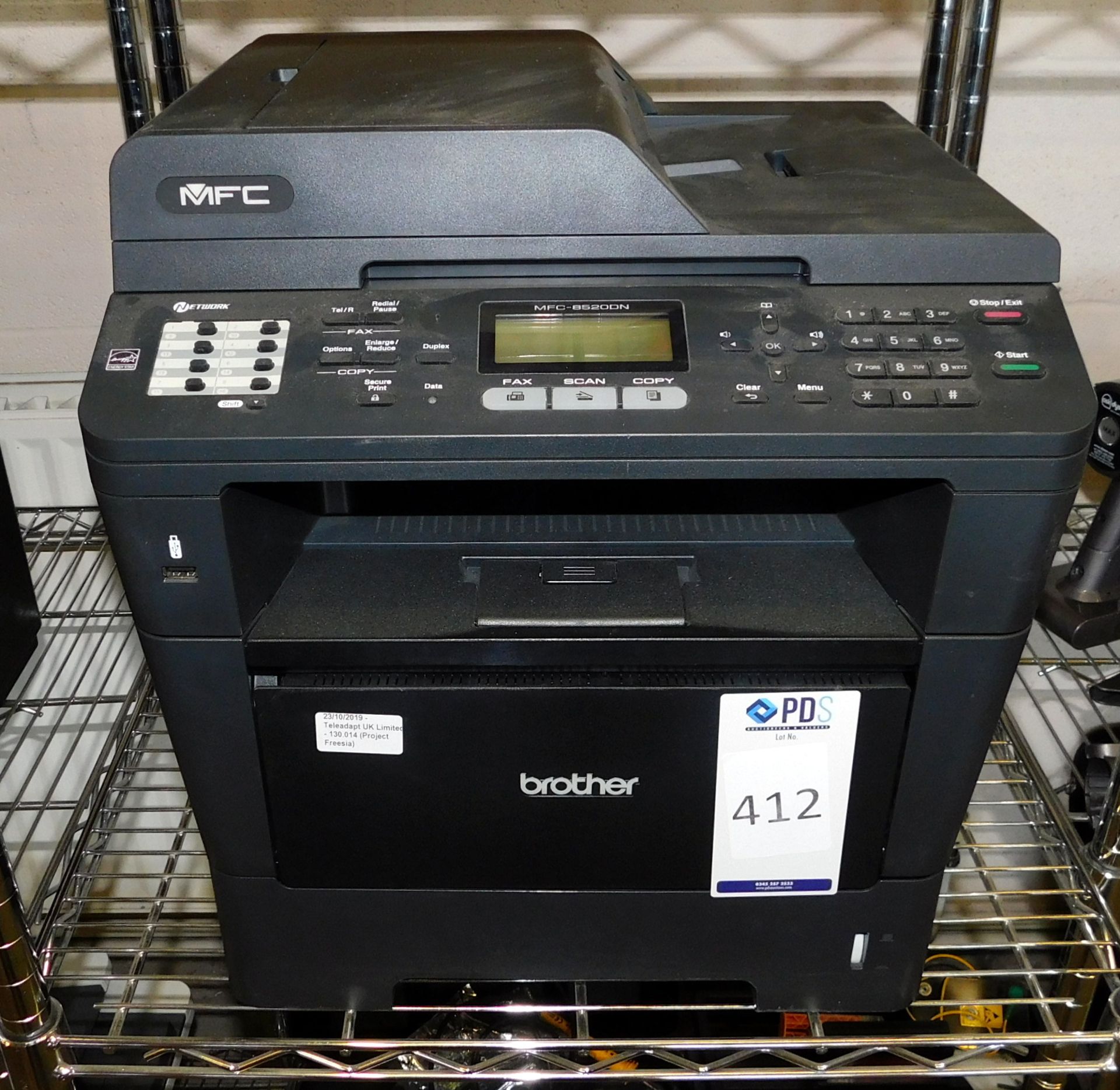 Brother MFC 8520DN Printer (Located Stockport – See General Notes for Full Address)