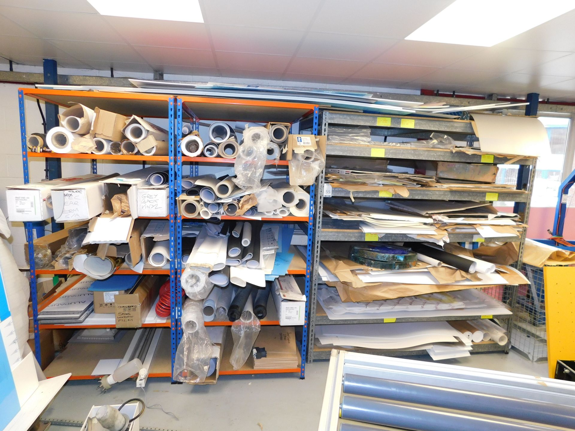 2 Shelving Units & Quantity of Assorted Vinyl Etc. (Located Northampton – See General Notes for Full