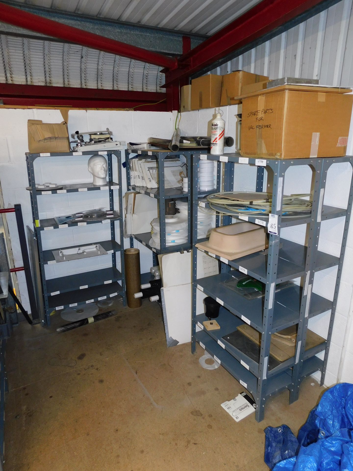 7 Lightweight Shelving Units & Contents (Located Northampton – See General Notes for Full Address)