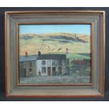 CHRISTOPHER HALL RBA (British born 1930), 'Blaencwm', signed, oils on board, 32 x 37cm approx. (B.