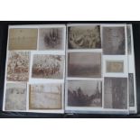 AN INTERESTING ALBUM OF MAINLY FRENCH FIRST WORLD WAR PERIOD PHOTOGRAPHS of different sizes