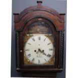 19TH CENTURY WELSH EIGHT DAY LONGCASE CLOCK marked J Lyon Swansea,