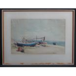 GYRTH RUSSELL, (Welsh/Canadian, 1892-1970), Bee Sands, Devon, Signed. Watercolours.