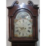 19TH CENTURY 8 DAY LONGCASE CLOCK marked Thomas Naduell, West Bromich,