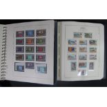 GUERNSEY U/M MINT STAMP COLLECTION 1969 to 1997 period in two Lindner Hingeless printed albums plus