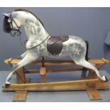 MODERN GOOD QUALITY LARGE CHILD'S ROCKING HORSE by Haddon rocking horses,