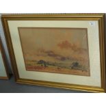 WILL EVANS (WELSH, born Swansea 1888-1957), Gower landscape, signed, watercolours. 36 x 54cm approx.