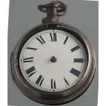 EARLY 19TH CENTURY SILVER PAIR CASED POCKET WATCH by James Thornton of London,