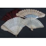 COLLECTION OF 18TH/19TH CENTURY FANS to include;