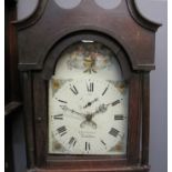 EARLY 19TH CENTURY OAK CASED 30HR COTTAGE LONGCASE CLOCK marked J.