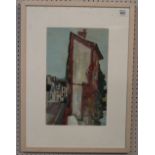 Neville Weston, Italian street scene, signed, oils on canvas, 40 x 25cm approx, framed and glazed.
