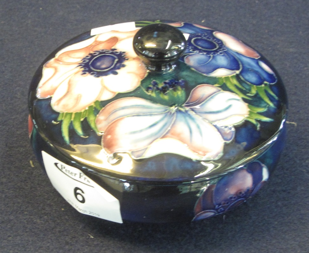 Moorcroft art pottery baluster shaped bowl and cover,