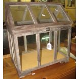 Modern wooden glazed terrarium. (B.P. 24% incl.