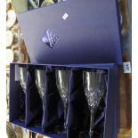 Two Edinburgh crystal boxed wine glasses (sets of four). (2) (B.P. 24% incl.