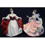 Two Royal Doulton bone china figurines 'Sara' HN2265 and 'Rebecca' HN2805. (2) (B.P. 24% incl.