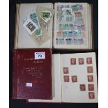 All World collection of stamps in two small albums and stockbook. 100s of stamps earlier to 1960's.