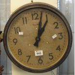 Genalex bakelite electric school type wall clock. (B.P. 24% incl.