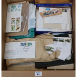 All World selection of stamps in box,