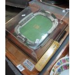 Danbury Mint replica model of Lords the home of cricket in perspex case,