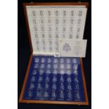 Danbury Mint the Royal Crystal Cameos collection in original fitted case. (B.P. 24% incl.