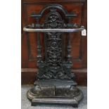 Coalbrookdale style cast iron stick stand. (B.P. 24% incl.