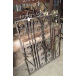 Cast iron scroll decorated gate. (B.P. 24% incl.